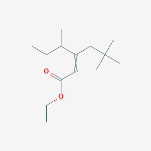 molecular formula C14H26O2 B15406305 Ethyl 3-(butan-2-yl)-5,5-dimethylhex-2-enoate CAS No. 922177-83-1