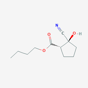 molecular formula C11H17NO3 B15406317 butyl (1S,2S)-2-cyano-2-hydroxycyclopentane-1-carboxylate CAS No. 834886-32-7