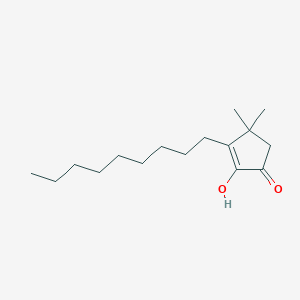 molecular formula C16H28O2 B15406324 2-Hydroxy-4,4-dimethyl-3-nonylcyclopent-2-enone CAS No. 871482-79-0
