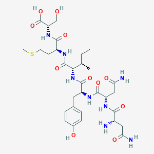 molecular formula C31H48N8O11S B15406361 L-Asparaginyl-L-asparaginyl-L-tyrosyl-L-isoleucyl-L-methionyl-L-serine CAS No. 921766-07-6