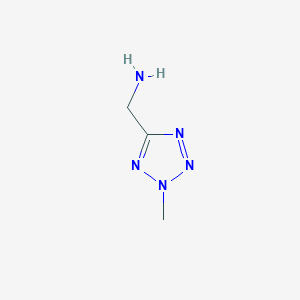 molecular formula C3H7N5 B154065 1-(2-Methyl-2H-tetrazol-5-yl)methanamine CAS No. 131183-10-3