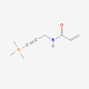 molecular formula C9H15NOSi B15406594 N-[3-(Trimethylsilyl)prop-2-yn-1-yl]prop-2-enamide CAS No. 869748-56-1