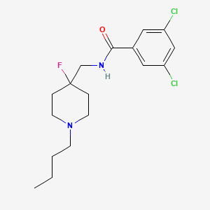 molecular formula C17H23Cl2FN2O B15406611 n-[(1-Butyl-4-fluoropiperidin-4-yl)methyl]-3,5-dichlorobenzamide CAS No. 918430-08-7