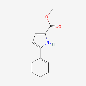 molecular formula C12H15NO2 B15406623 Methyl 5-(cyclohex-1-en-1-yl)-1H-pyrrole-2-carboxylate CAS No. 919123-87-8