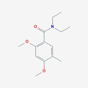 molecular formula C14H21NO3 B15406726 N,N-Diethyl-2,4-dimethoxy-5-methylbenzamide CAS No. 864514-37-4