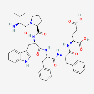 molecular formula C44H53N7O9 B15406745 L-Valyl-L-prolyl-L-tryptophyl-L-phenylalanyl-L-phenylalanyl-L-glutamic acid CAS No. 824959-33-3