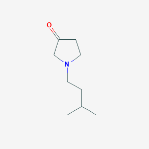 molecular formula C9H17NO B15406754 1-(3-Methylbutyl)pyrrolidin-3-one CAS No. 919120-46-0