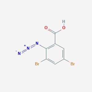 molecular formula C7H3Br2N3O2 B15406759 2-Azido-3,5-dibromobenzoic acid CAS No. 830340-88-0