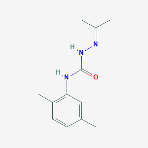 molecular formula C12H17N3O B15406763 N-(2,5-Dimethylphenyl)-2-(propan-2-ylidene)hydrazine-1-carboxamide CAS No. 918824-31-4