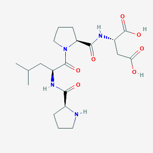 molecular formula C20H32N4O7 B15406812 L-Prolyl-L-leucyl-L-prolyl-L-aspartic acid CAS No. 824392-73-6