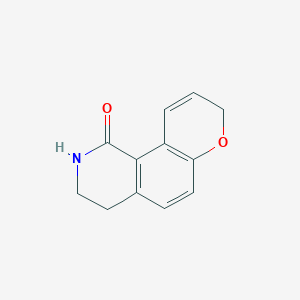 molecular formula C12H11NO2 B15406882 3,4-Dihydro-2h-pyrano[2,3-h]isoquinolin-1(8h)-one CAS No. 917884-94-7
