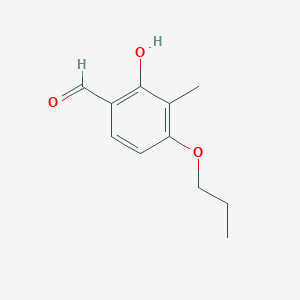 molecular formula C11H14O3 B15406931 2-Hydroxy-3-methyl-4-propoxy-benzaldehyde CAS No. 820237-48-7