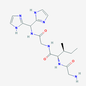 molecular formula C17H26N8O3 B15406947 Glycyl-L-isoleucyl-N-[di(1H-imidazol-2-yl)methyl]glycinamide CAS No. 917571-56-3