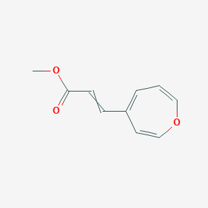 molecular formula C10H10O3 B15406992 Methyl 3-(oxepin-4-yl)prop-2-enoate CAS No. 832111-02-1