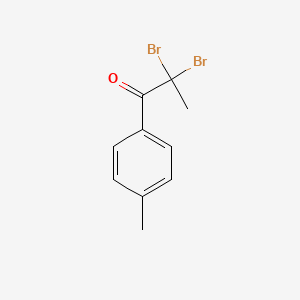 molecular formula C10H10Br2O B15407034 2,2-Dibromo-1-(4-methylphenyl)propan-1-one CAS No. 850010-87-6