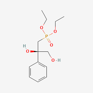 molecular formula C13H21O5P B15407097 Diethyl [(2R)-2,3-dihydroxy-2-phenylpropyl]phosphonate CAS No. 828268-16-2