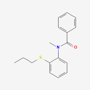 molecular formula C17H19NOS B15407173 N-Methyl-N-[2-(propylsulfanyl)phenyl]benzamide CAS No. 823801-88-3