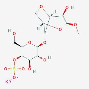 molecular formula C13H21KO13S B154072 Methylcarrabioside 4'-sulfate CAS No. 132895-19-3