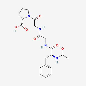 molecular formula C20H26N4O6 B15407393 N-Acetyl-L-phenylalanylglycylglycyl-L-proline CAS No. 827612-00-0