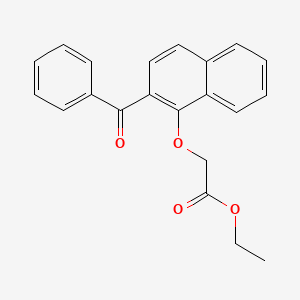 molecular formula C21H18O4 B15407422 Acetic acid, [(2-benzoyl-1-naphthalenyl)oxy]-, ethyl ester CAS No. 833485-56-6