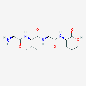 molecular formula C17H32N4O5 B15407477 L-Alanyl-L-valyl-L-alanyl-L-leucine CAS No. 845510-32-9