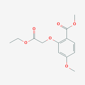 molecular formula C13H16O6 B15407485 Methyl 2-(2-ethoxy-2-oxoethoxy)-4-methoxybenzoate CAS No. 796851-72-4