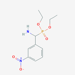 molecular formula C11H17N2O5P B15407507 Diethyl [amino(3-nitrophenyl)methyl]phosphonate CAS No. 766455-99-6