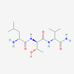 molecular formula C15H30N4O4 B15407510 D-Leucyl-D-threonyl-D-valinamide CAS No. 628282-07-5