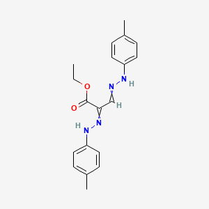 molecular formula C19H22N4O2 B15407518 Ethyl 2,3-bis[2-(4-methylphenyl)hydrazinylidene]propanoate CAS No. 917613-56-0