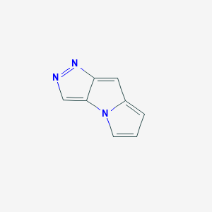 molecular formula C8H5N3 B15407605 Pyrazolo[3,4-B]pyrrolizine CAS No. 760198-49-0