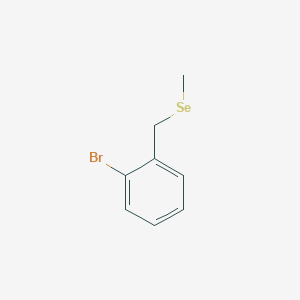 molecular formula C8H9BrSe B15407640 Benzene, 1-bromo-2-[(methylseleno)methyl]- CAS No. 823178-75-2