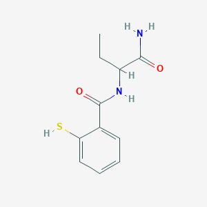 molecular formula C11H14N2O2S B15407648 N-(1-Amino-1-oxobutan-2-yl)-2-sulfanylbenzamide CAS No. 824938-50-3