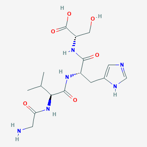molecular formula C16H26N6O6 B15407690 Glycyl-L-valyl-L-histidyl-L-serine CAS No. 629658-17-9