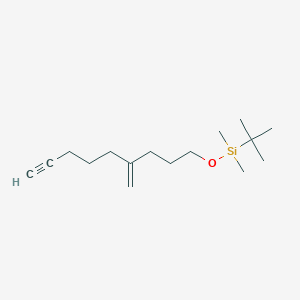molecular formula C16H30OSi B15407695 tert-Butyl(dimethyl)[(4-methylidenenon-8-yn-1-yl)oxy]silane CAS No. 917989-37-8