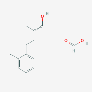 molecular formula C13H18O3 B15407730 Formic acid;2-methyl-4-(2-methylphenyl)but-1-en-1-ol CAS No. 832712-84-2