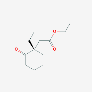 molecular formula C12H20O3 B15407752 Ethyl [(1S)-1-ethyl-2-oxocyclohexyl]acetate CAS No. 831170-22-0