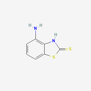 molecular formula C7H6N2S2 B15407809 4-Aminobenzo[D]thiazole-2-thiol 