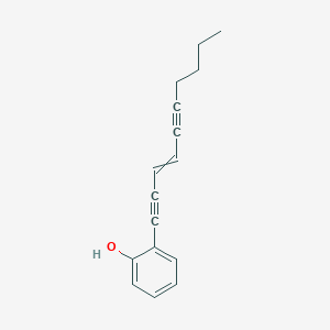 molecular formula C16H16O B15407819 2-(Dec-3-ene-1,5-diyn-1-yl)phenol CAS No. 823228-05-3