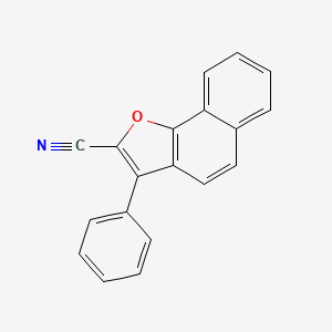 molecular formula C19H11NO B15407865 Naphtho[1,2-b]furan-2-carbonitrile, 3-phenyl- CAS No. 833485-64-6