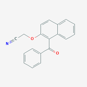 molecular formula C19H13NO2 B15407898 Acetonitrile, [(1-benzoyl-2-naphthalenyl)oxy]- CAS No. 833485-63-5