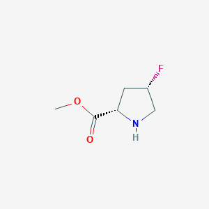 molecular formula C6H10FNO2 B154079 (2S,4S)-4-Fluoro-2-methoxycarbonyl-pyrrolidine CAS No. 126111-12-4