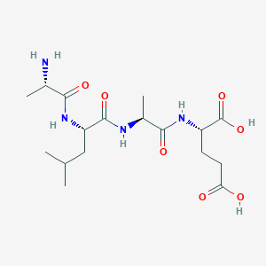 molecular formula C17H30N4O7 B15407915 L-Alanyl-L-leucyl-L-alanyl-L-glutamic acid CAS No. 798540-80-4