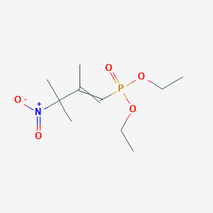 molecular formula C10H20NO5P B15407960 Diethyl (2,3-dimethyl-3-nitrobut-1-en-1-yl)phosphonate CAS No. 827304-20-1