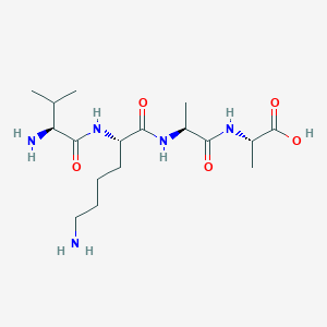 molecular formula C17H33N5O5 B15408008 L-Valyl-L-lysyl-L-alanyl-L-alanine CAS No. 798541-22-7