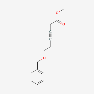 molecular formula C14H16O3 B15408049 Methyl 6-(benzyloxy)hex-3-ynoate CAS No. 824948-18-7