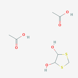 molecular formula C7H14O6S2 B15408162 Acetic acid;1,3-dithiolane-4,5-diol CAS No. 807363-79-7