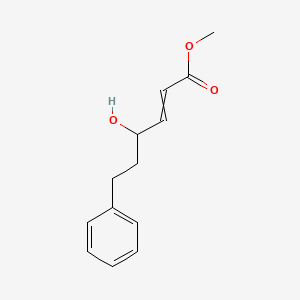 molecular formula C13H16O3 B15408191 Methyl 4-hydroxy-6-phenylhex-2-enoate CAS No. 828939-29-3