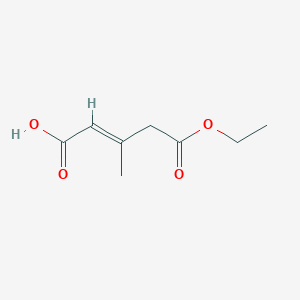 molecular formula C8H12O4 B154082 3-Methyl-2-pentenedioic acid ethyl ester CAS No. 130007-49-7