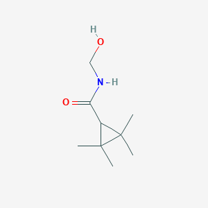 molecular formula C9H17NO2 B15408209 N-(Hydroxymethyl)-2,2,3,3-tetramethylcyclopropane-1-carboxamide CAS No. 573980-77-5