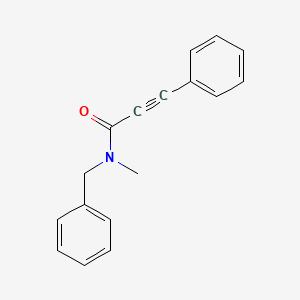 molecular formula C17H15NO B15408220 N-Benzyl-N-methyl-3-phenylprop-2-ynamide CAS No. 823179-47-1